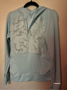 🏃‍♀️ NWT Under Armour OutRun the Cold Hooded Half Zip | Size L | Fitted
